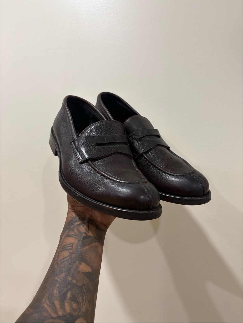 Vintage Leather Barneys Penny Loafers